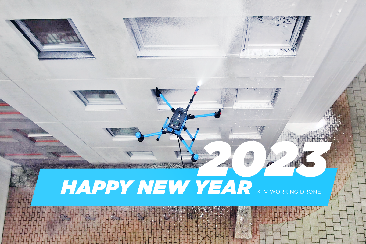 Happy New Year KTV Working Drone