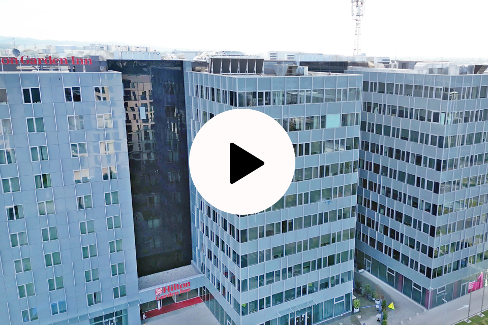 KTV Working Drone cleaning Hilton Croatia. Photo