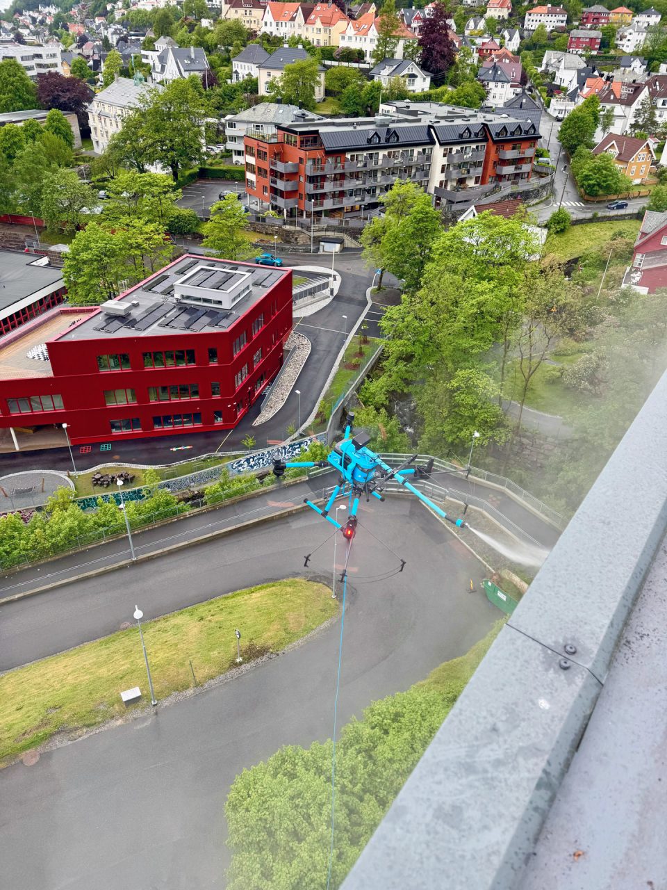 Drone cleaning of the Bedford Institute of Oceanography in Canada