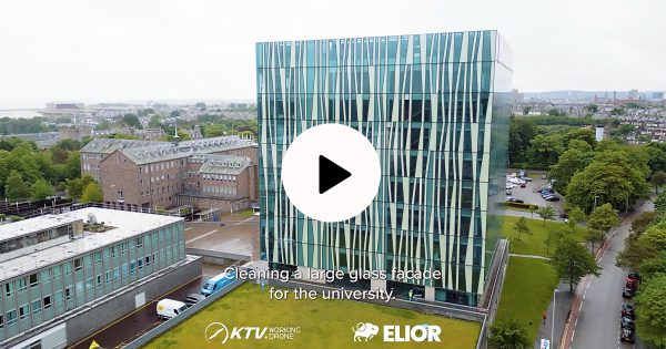 KTV Working Drone cleaning for Elior in Aberdeen